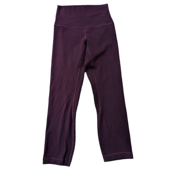 lululemon athletica Pants - Lululemon Capri leggings yoga.size 2 color Red Wine